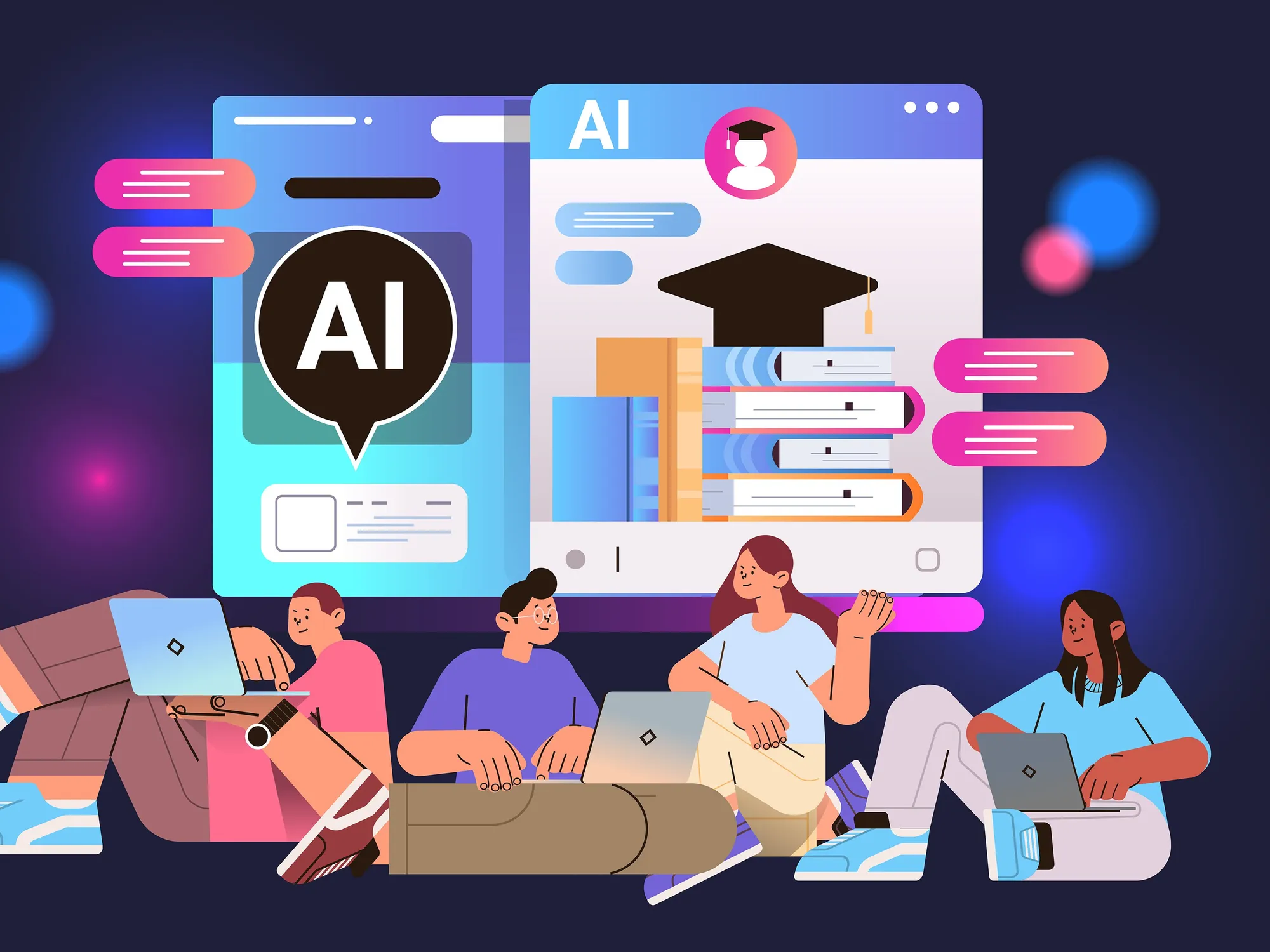 StudyPath AI tools interface showing syllabus planner and notes generator